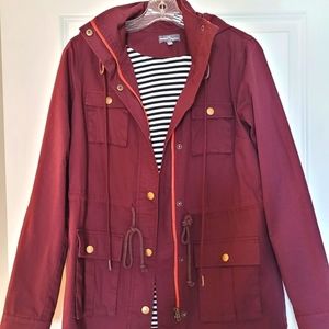 Burgundy lined jacket